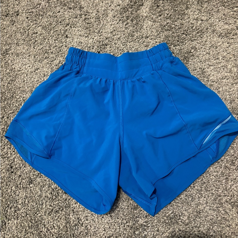 Lululemon bright blue hotty hot short